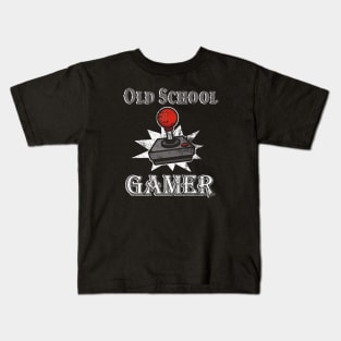 Old School Gamer Joystick Kids T-Shirt